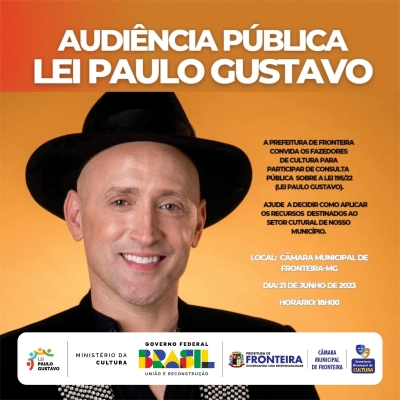 AUDIÊNCIA PÚBLICA: LEI PAULO GUSTAVO